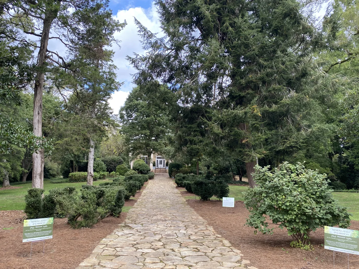 The front walk at Mimosa Hall & Gardens, 127 Bulloch Ave., home of the Art Around Sessions concerts