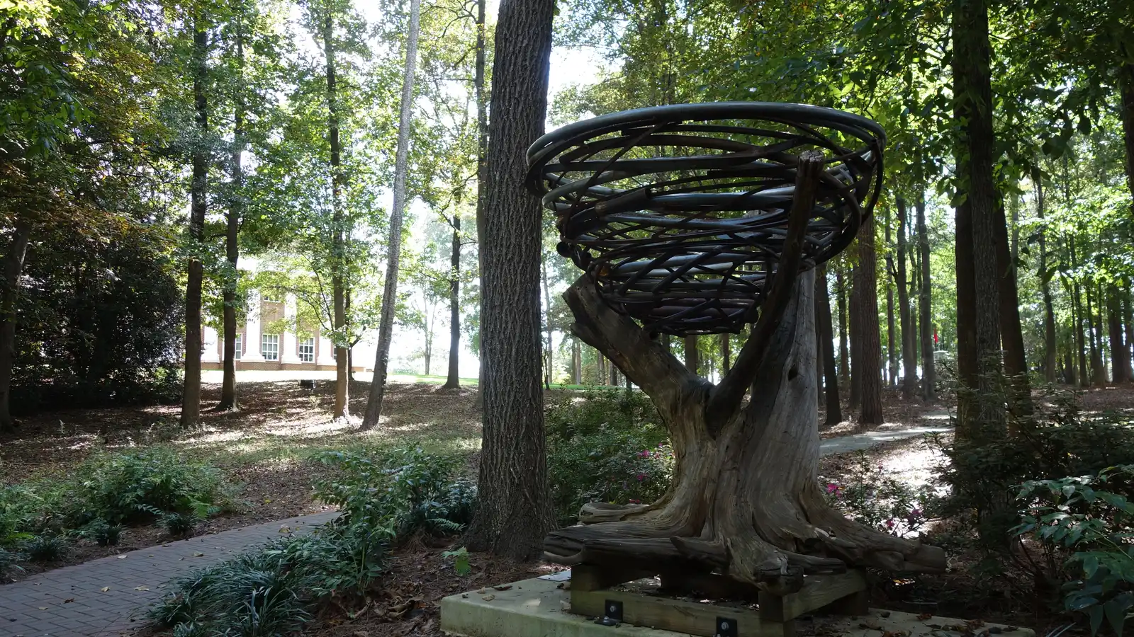 Public art on the grounds of Roswell City Hall, the campus shared with the Roswell Cultural Arts Center